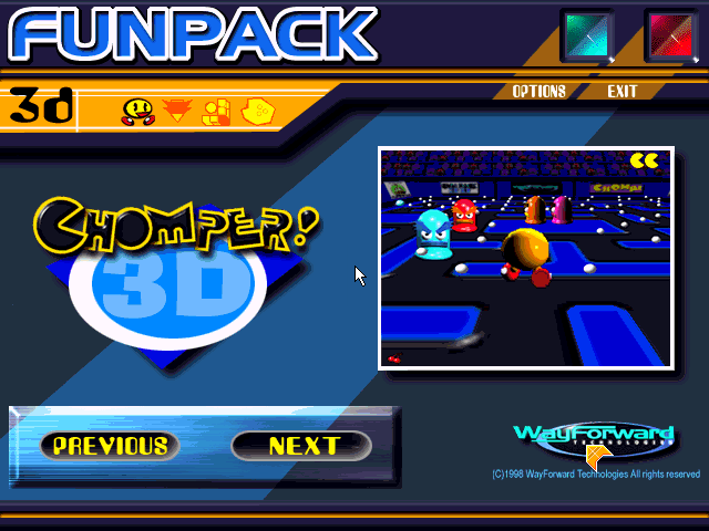 Funpack 3d - Menu